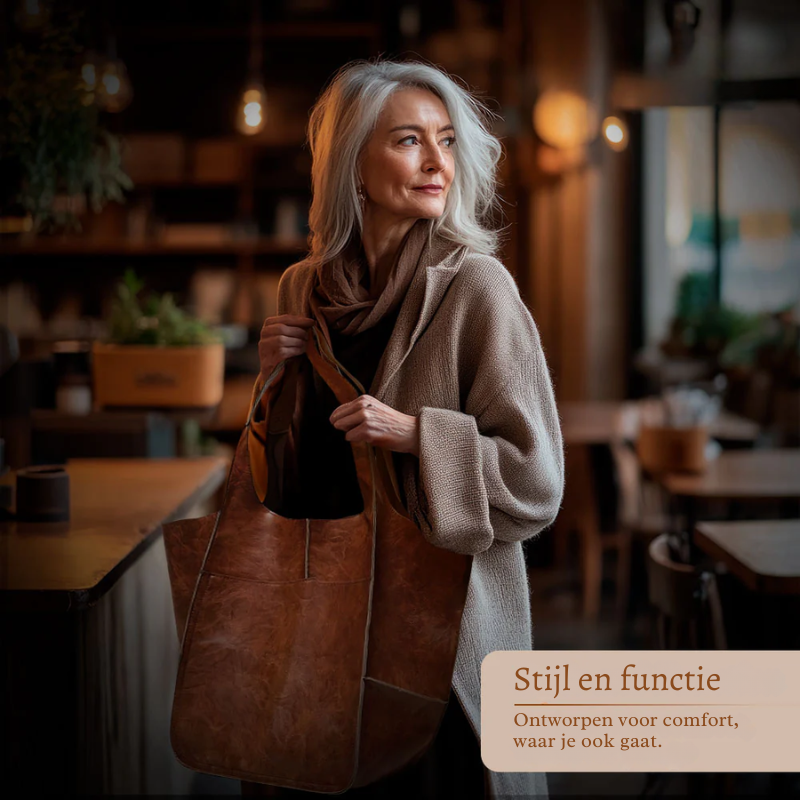 Laura’s Tijdloze Uitstraling | Vintage Tas van Vegan Leer